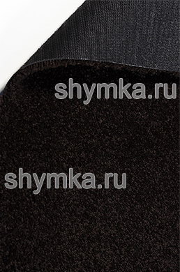 Ковролин на прорезиненной основе САКСОНИ 
с подложкой АНТИСЛИП ШОКОЛАД  
ворс 8мм ширина 1,5м