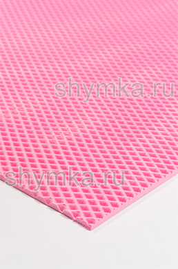 Ковролин ЭВА РОМБ БОЛЬШОЙ ЛИСТ РОЗОВЫЙ УЦЕНКА!!! 
толщина 10мм лист 1,4х2,55м