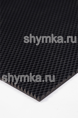Ковролин ЭВА МИНИ-РОМБ MiDDLE 
толщина 10мм ЧЕРНЫЙ лист 1,55х2,15м