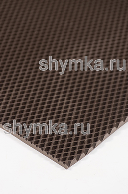 Ковролин ЭВА МИНИ-РОМБ УЦЕНКА!!! КОРИЧНЕВЫЙ 
толщина 10мм лист 1,2х2,2м