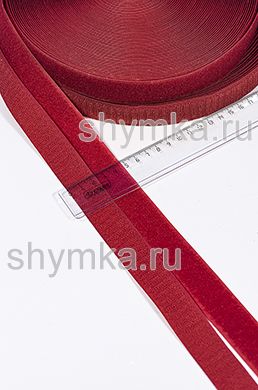 Лента контактная Липучка КРАСНАЯ №148 
(ВОРС + КРЮЧОК) ширина 25мм