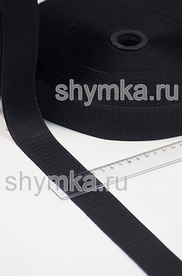 Лента контактная Липучка 
ЧЕРНАЯ ТОЛЬКО КРЮЧОК ширина 38мм