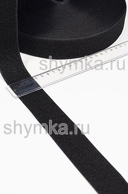 Лента контактная Липучка 
ЧЕРНАЯ ТОЛЬКО ВОРС ширина 38мм