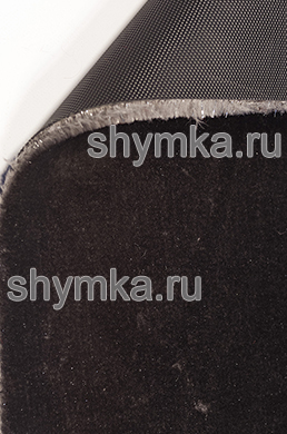 Ковролин на термопластичной резине МЕХ С ЛЮРЕКСОМ 
СЕРЫЙ ворс 13мм резина 2мм ширина 1,5м