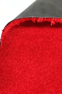 Ковролин на термопластичной резине САКСОНИ  
ЯРКО-КРАСНЫЙ ворс 8мм резина 2мм ширина 1,05м