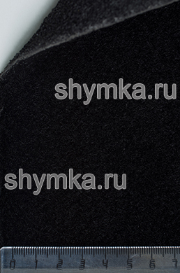 Ковролин на подложке гранулят RIO 
ЧЕРНЫЙ ворс 3мм подложка 1мм ширина 1м