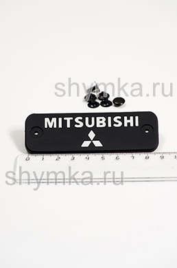 Шеврон резиновый для автоковриков 
MITSUBISHI + 3 клепки