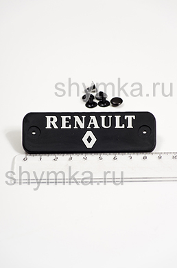 Шеврон резиновый для автоковриков 
RENAULT + 3 клепки
