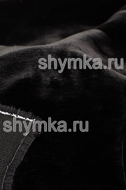 Мех искусственный МУТОН цвет ЧЕРНЫЙ 
ширина 1,4м плотность 780г/кв.м высота ворса 10мм