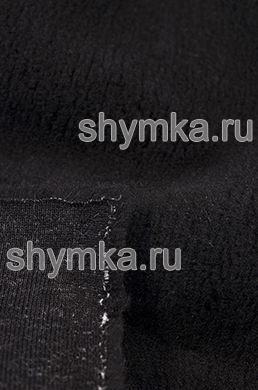 Искусственный мех ШЕРСТЬ 30% цвет ЧЕРНЫЙ  
ширина 1,4м плотность 430г/кв.м высота ворса 12мм