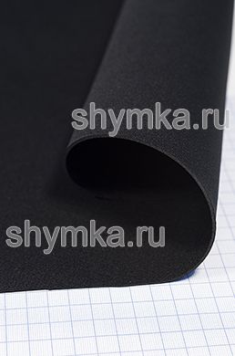 Неопрен 1мм с тканью нейлон с 2-х сторон
ЧЕРНЫЙ ширина 1,45м