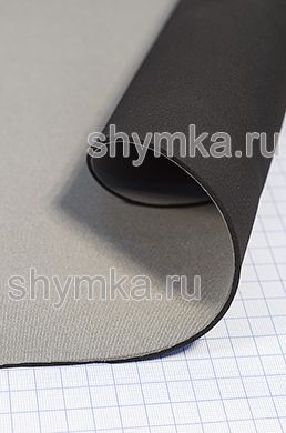 Неопрен 2мм с тканью полиэстер 
СВЕТЛО-СЕРЫЙ ширина 1,45мм