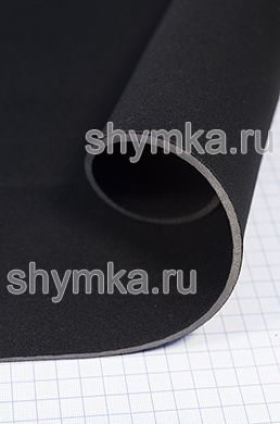 Неопрен Light 5мм с тканью нейлон c 2-х сторон 
ЧЕРНЫЙ ширина 1,45м