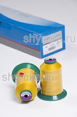 Нитки Synton 20 намотка 600м цвет 0118 ТЕМНО-ЖЕЛТЫЙ
