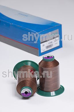 Нитки Synton 20 намотка 600м цвет 0185 ШОКОЛАДНО-БЕЖЕВЫЙ