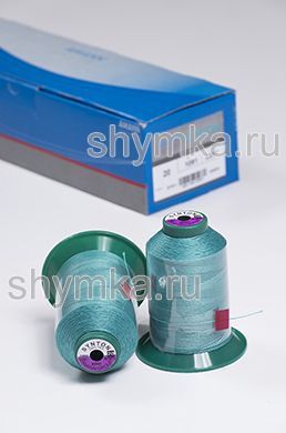 Нитки Synton 20 намотка 600м цвет 1091 БИРЮЗОВЫЙ