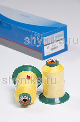 Нитки Synton 30 намотка 900м цвет 0113 ЖЕЛТЫЙ