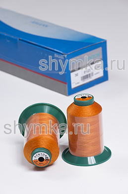 Нитки Synton 30 намотка 900м цвет 0123 ОРАНЖЕВЫЙ