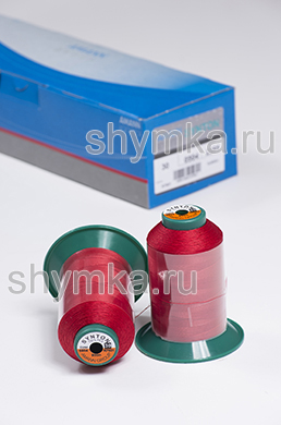 Нитки Synton 30 намотка 900м цвет 0504 ЯРКО-КРАСНЫЙ