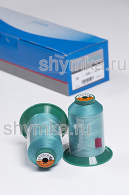 Нитки Synton 30 намотка 900м цвет 1091 БИРЮЗОВЫЙ