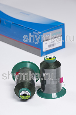 Нитки Synton 40 намотка 1200м цвет 0846 ТЕМНО-ЗЕЛЕНЫЙ