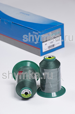 Нитки Synton 40 намотка 1200м цвет 1097 ЗЕЛЕНЫЙ