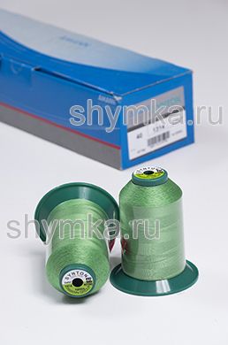 Нитки Synton 40 намотка 1200м цвет 1314 САЛАТОВЫЙ