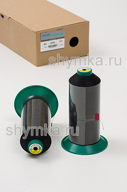 Нитки Synton 60 намотка 5000м цвет 4000 ЧЕРНЫЙ