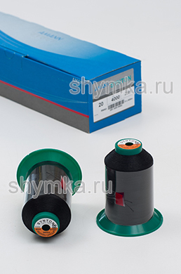 Нитки Synton 80 намотка 2400м цвет 4000 ЧЕРНЫЙ
