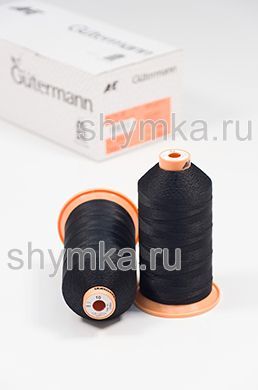 Нитки Gutermann Tera 10 намотка 1000м цвет 000 ЧЕРНЫЙ