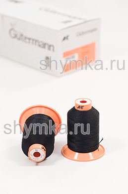 Нитки Gutermann Tera 10 намотка 300м цвет 0000 ЧЕРНЫЙ