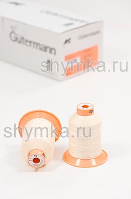 Нитки Gutermann Tera 10 намотка 300м цвет 0414 СВЕТЛО-КРЕМОВЫЙ