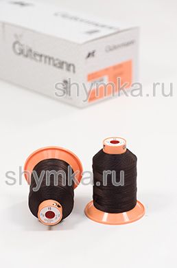 Нитки Gutermann Tera 15 намотка 400м цвет 0696 ШОКОЛАДНЫЙ