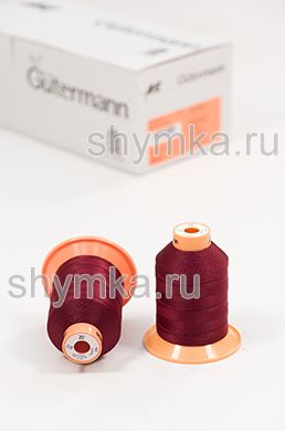 Нитки Gutermann Tera 20 намотка 600м цвет 0368 БОРДОВЫЙ