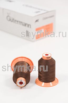 Нитки Gutermann Tera 20 намотка 600м цвет 0446 ШОКОЛАДНО-КОРИЧНЕВЫЙ