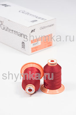 Нитки Gutermann Tera 20 намотка 600м цвет 0012 ТЕМНО-КРАСНЫЙ