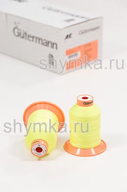 Нитки Gutermann Tera 20 намотка 600м цвет 3835 НЕОНОВО-ЖЕЛТЫЙ