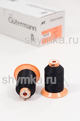 Нитки Gutermann Tera 40 намотка 1200м цвет 0000 ЧЕРНЫЙ