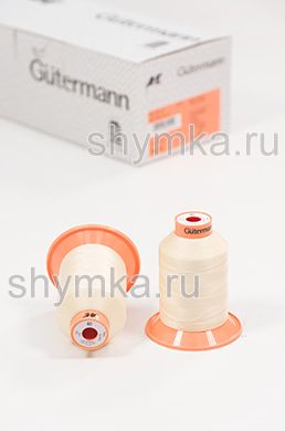 Нитки Gutermann Tera 40 намотка 1200м цвет 0414 СВЕТЛО-КРЕМОВЫЙ