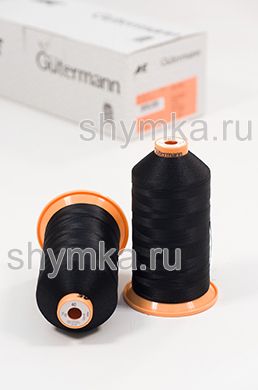 Нитки Gutermann Tera 40 намотка 4000м цвет 0000 ЧЕРНЫЙ