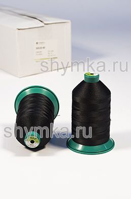 Нитки Solid 40 намотка 5000м цвет 4000 ЧЕРНЫЙ