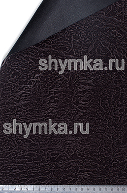 Флок в полотне ТЕМНО-СЕРЫЙ Кора 
толщина 1мм ширина 1,4м