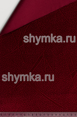 Флок в полотне КРАСНЫЙ Брызги 
толщина 1мм ширина 1,4м