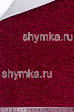 Флок на поролоне на спанбонде КРАСНЫЙ 
Пунш толщина 4мм ширина 1,4м