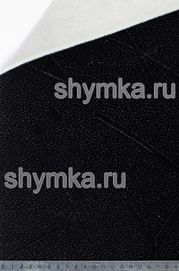 Флок на поролоне на спанбонде ЧЕРНЫЙ 
Брызги толщина 4мм ширина 1,4м