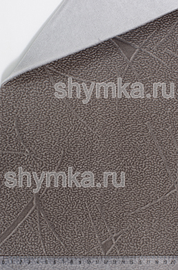 Флок на поролоне на спанбонде СВЕТЛО-СВЕТЛО-СЕРЫЙ 
Брызги толщина 4мм ширина 1,4м