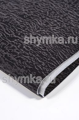 Флок на поролоне 3мм (ТРИ!!!) со спанбондом 
ТЕМНО-СЕРЫЙ Кора ширина 1,4м