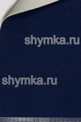 Велюр на поролоне на сетке ТЕМНО-СИНИЙ 
толщина 3мм ширина 1,4м