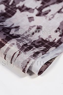 Ткань Оксфорд 210D 110г/кв.м водоотталкивающая 
1000PU Принт ДЫМКА ширина 1,45м