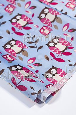 Ткань Оксфорд 210D 110г/кв.м водоотталкивающая 
1000PU Принт СОВЫ ширина 1,45м